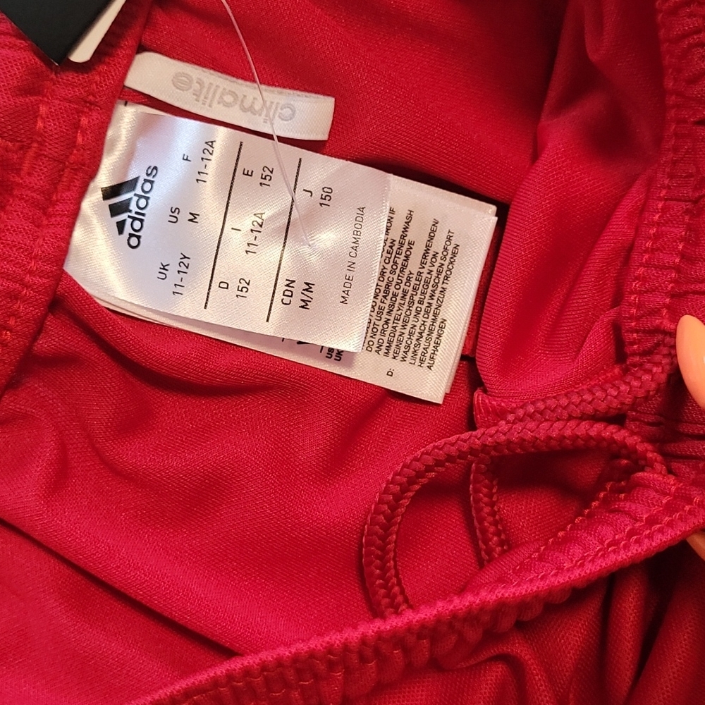 Adidas Red Squadra Soccer Shorts NWT - Picture 2 of 4